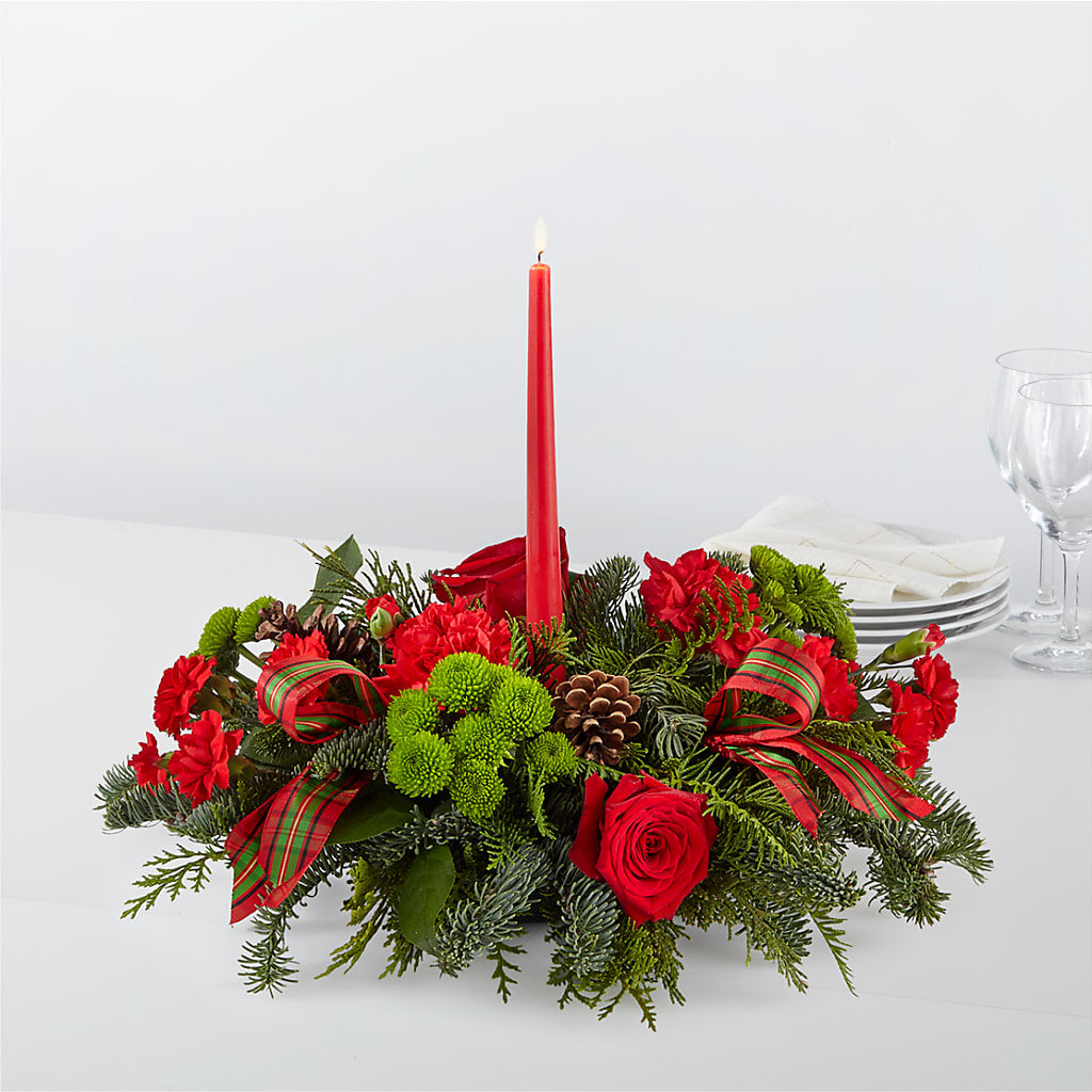 By the Candlelight Centerpiece – Kennedale Florist, Saginaw TX