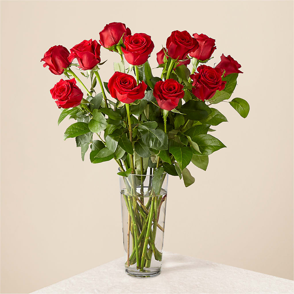 Long Stem Red Rose Bouquet – Kennedale Florist, Saginaw TX