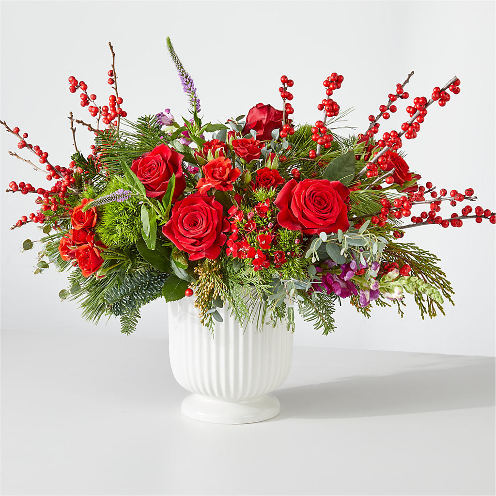 Big Red Bow Bouquet – Kennedale Florist, Saginaw TX