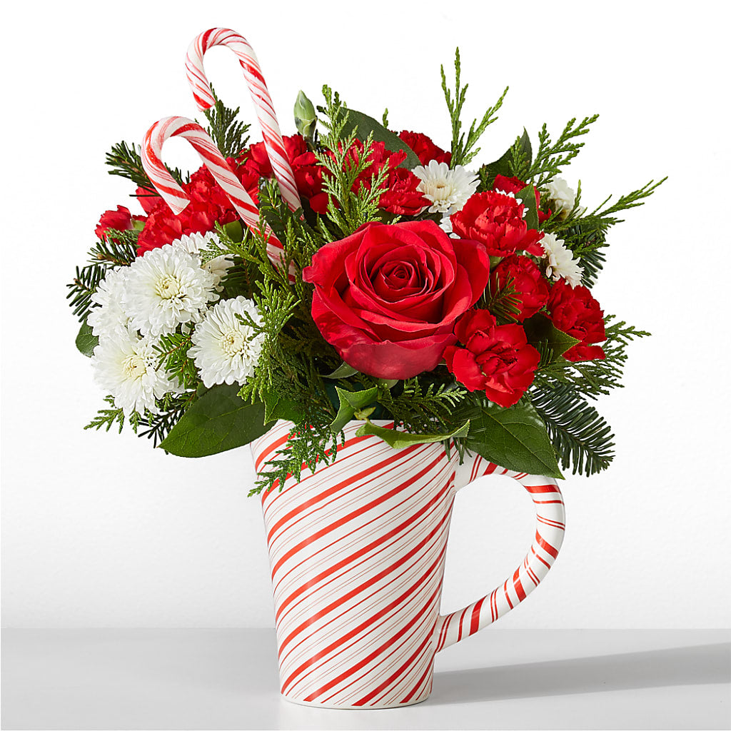 Peppermint Swirl Mug – Kennedale Florist, Saginaw TX