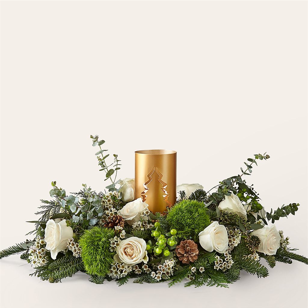Chestnuts Roasting Centerpiece – Kennedale Florist, Saginaw TX