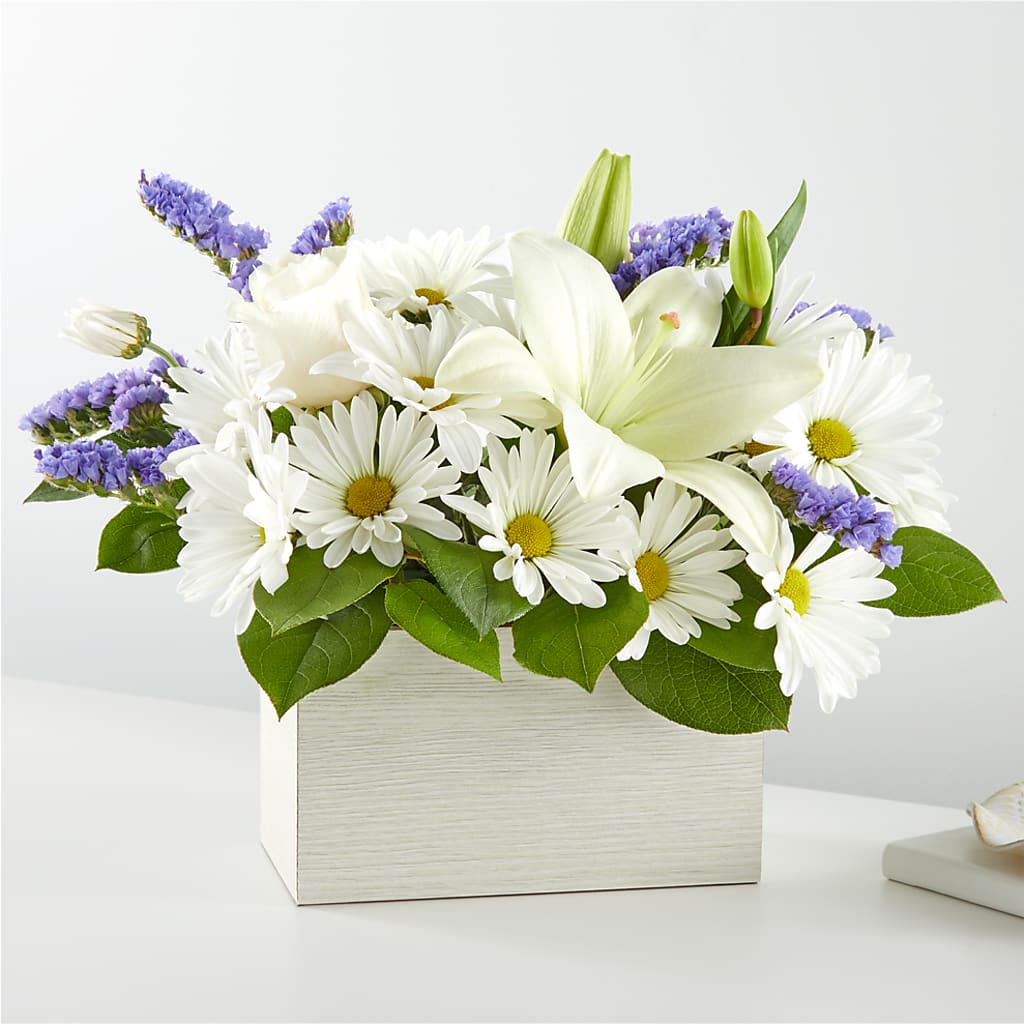 Beyond Blue Box Bouquet – Kennedale Florist, Saginaw TX