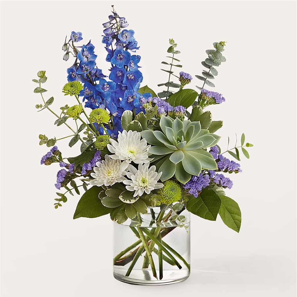 Cerulean Waves Bouquet – Kennedale Florist, Saginaw TX