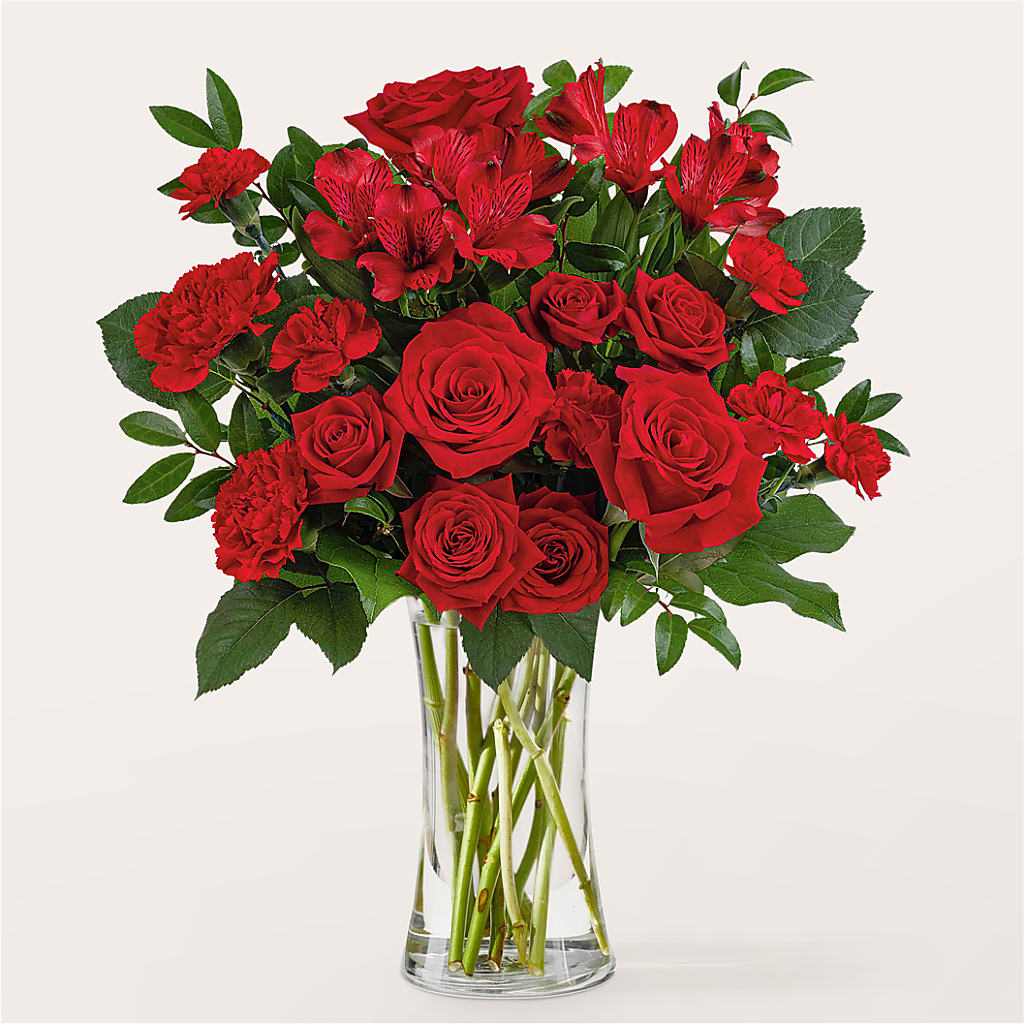 Brilliant Ruby Bouquet – Kennedale Florist, Saginaw TX