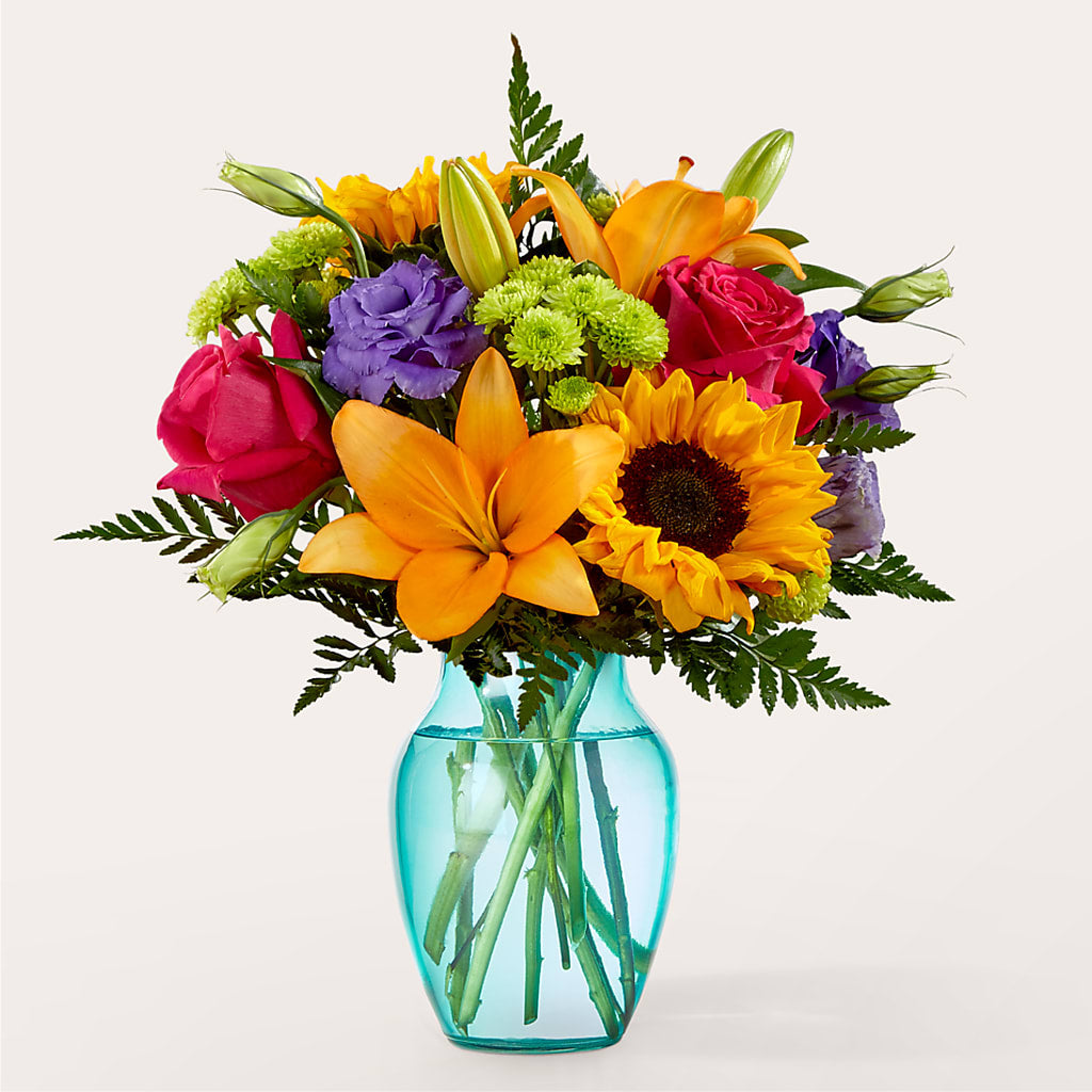 Double Rainbow Bouquet – Kennedale Florist, Saginaw TX