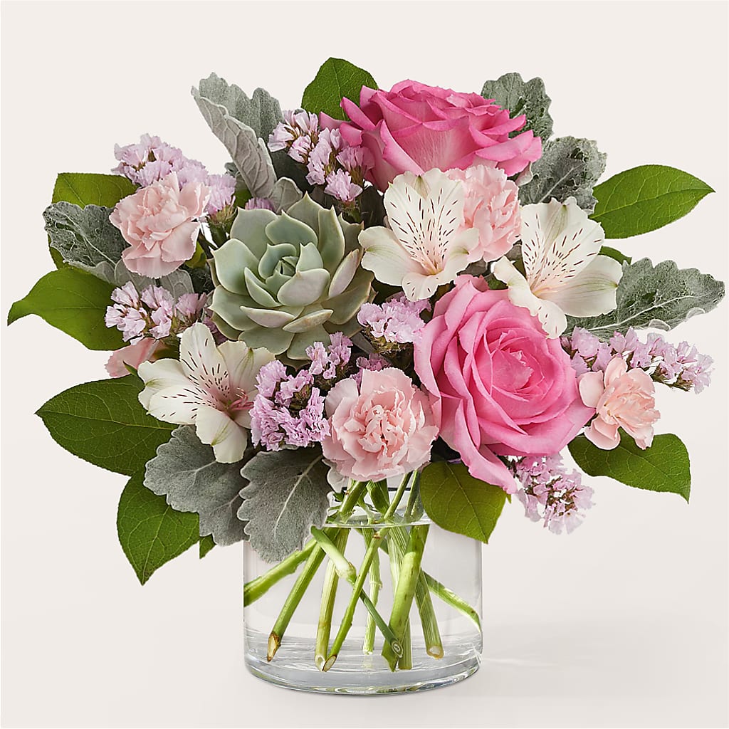 Dusty Rose Bouquet – Kennedale Florist, Saginaw TX