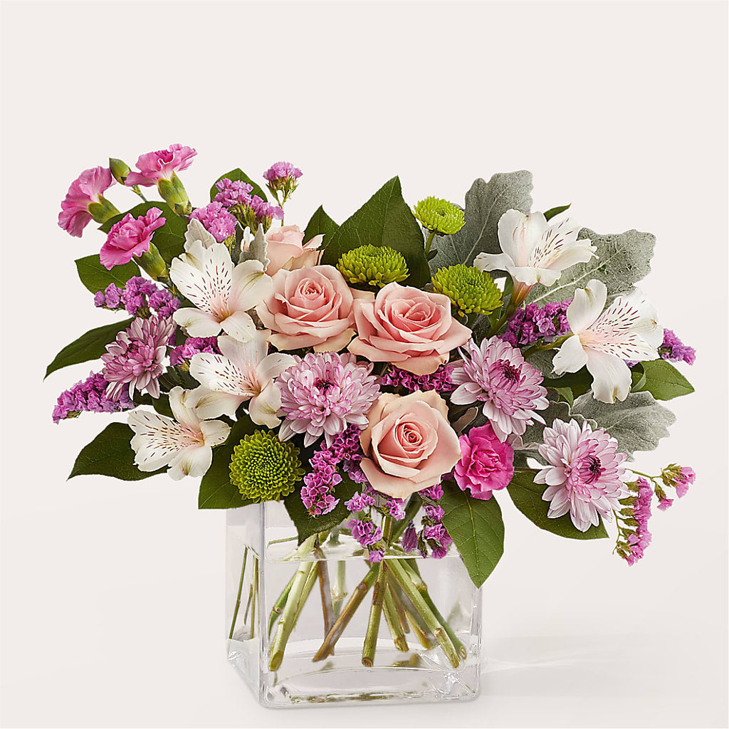 Pink Suede Bouquet – Kennedale Florist, Saginaw TX