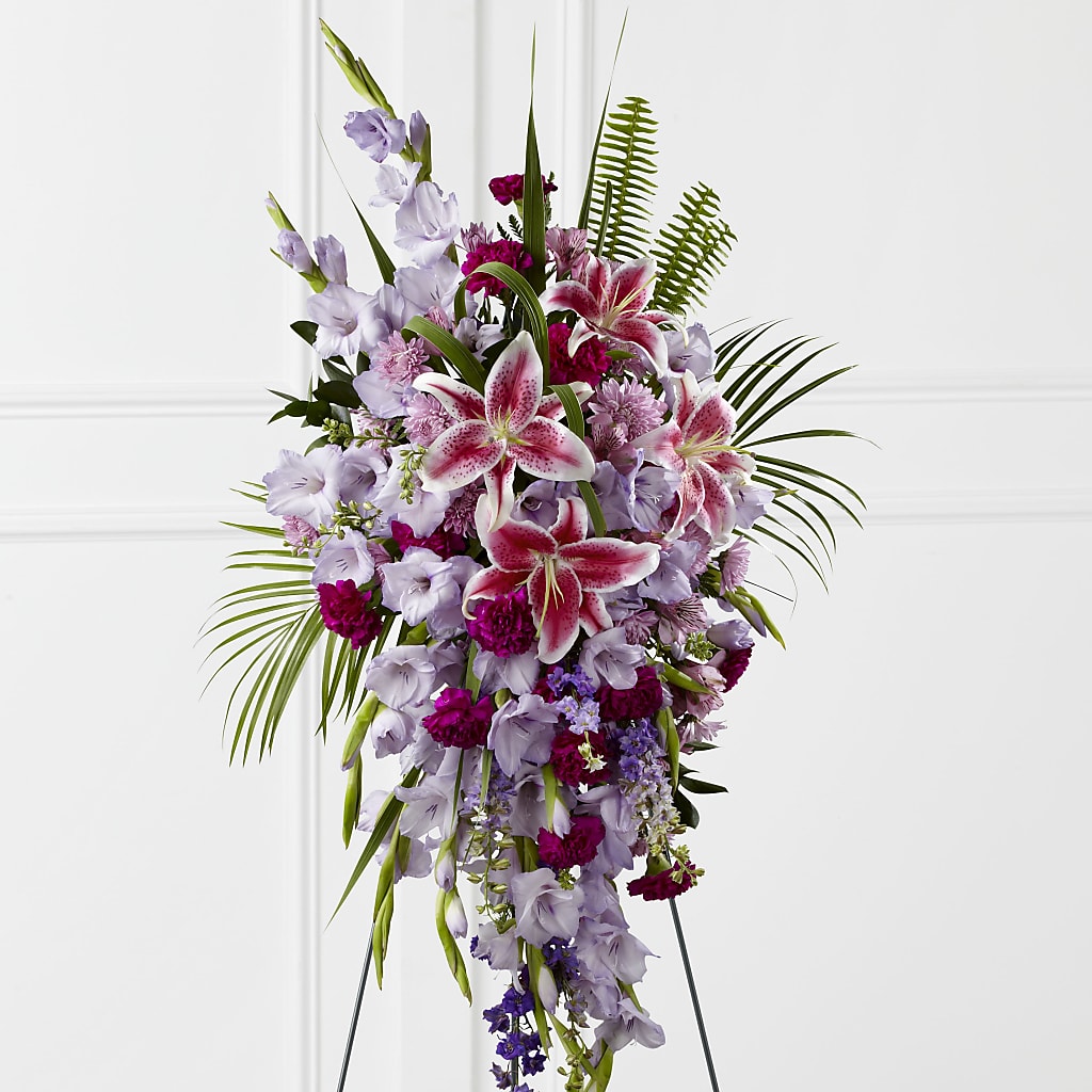 Tender Touch Standing Spray – Kennedale Florist, Saginaw TX