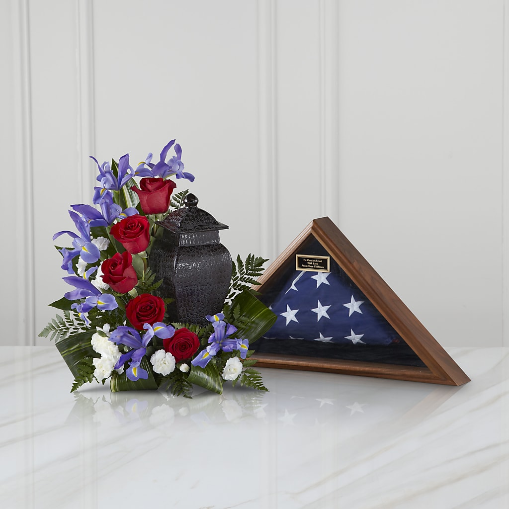 Patriotic Tribute Arrangement – Kennedale Florist, Saginaw TX