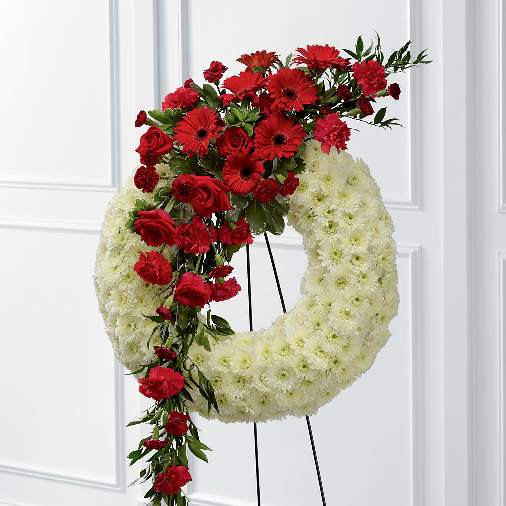 Graceful Tribute Wreath – Kennedale Florist, Saginaw TX