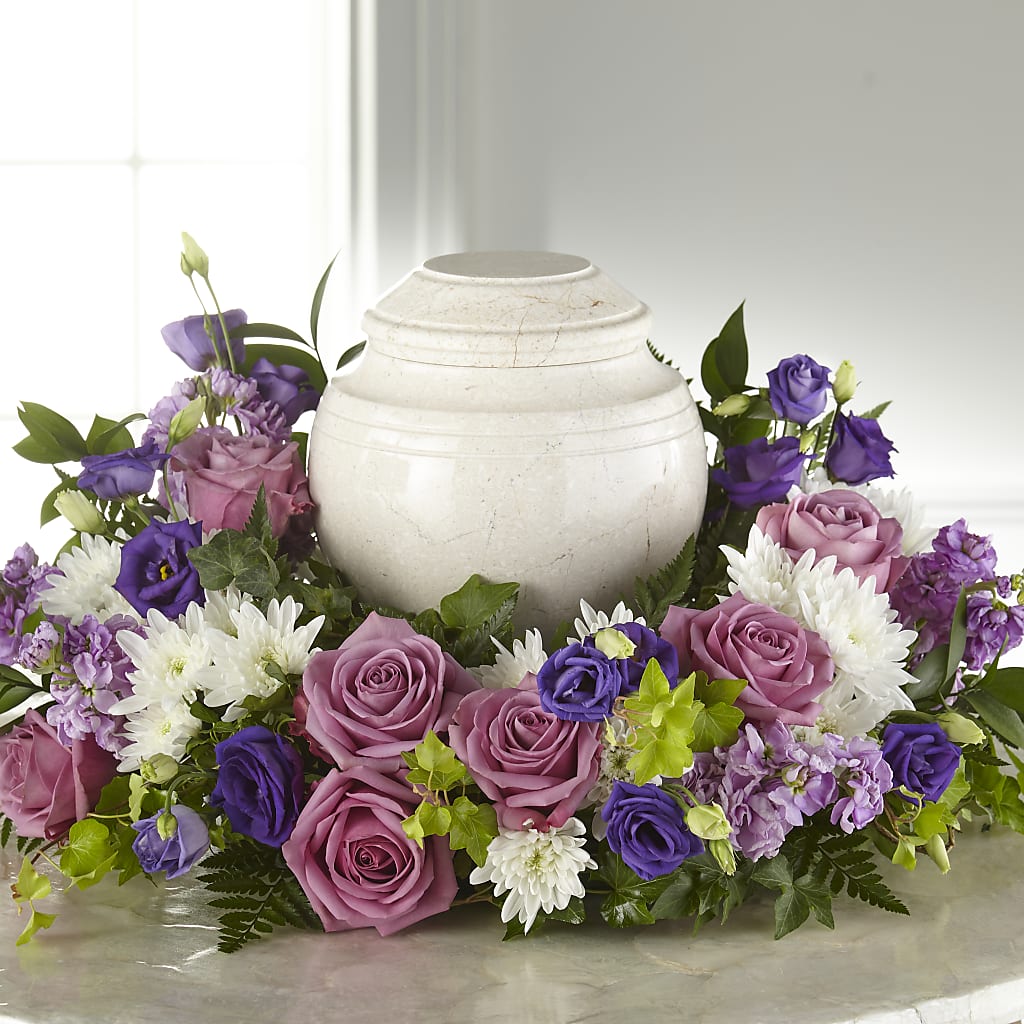 Blooming Sympathy Cremation Adornment – Kennedale Florist, Saginaw TX