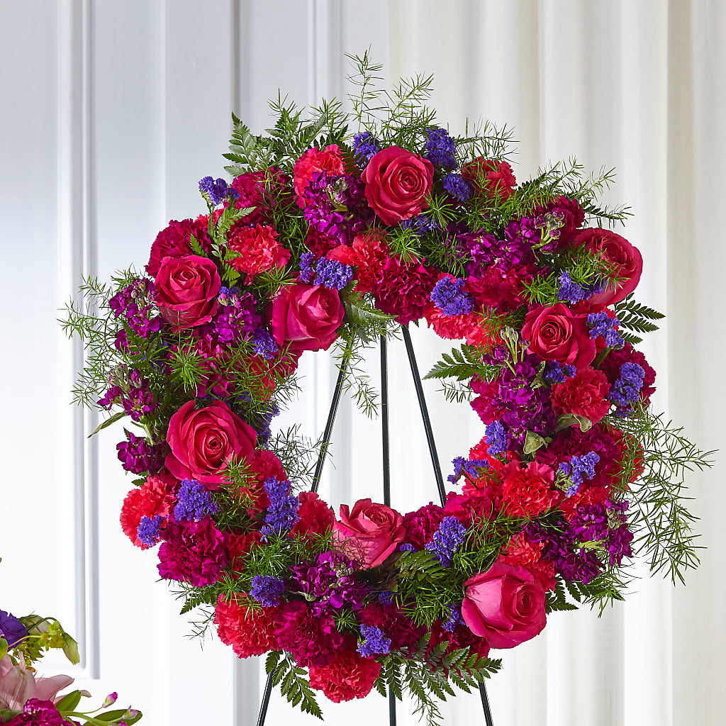 Calming Colors Wreath – Kennedale Florist, Saginaw TX