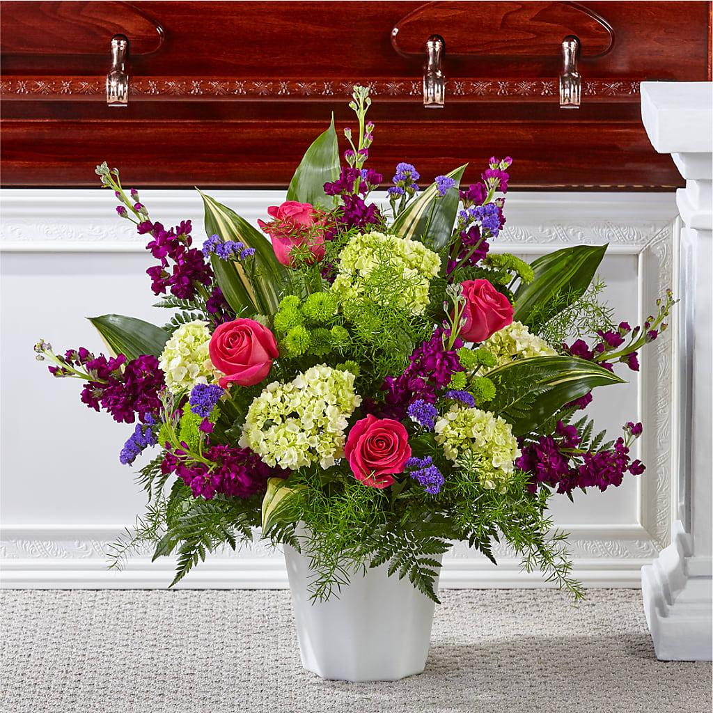 Beautiful Horizons Floor Basket – Kennedale Florist, Saginaw TX