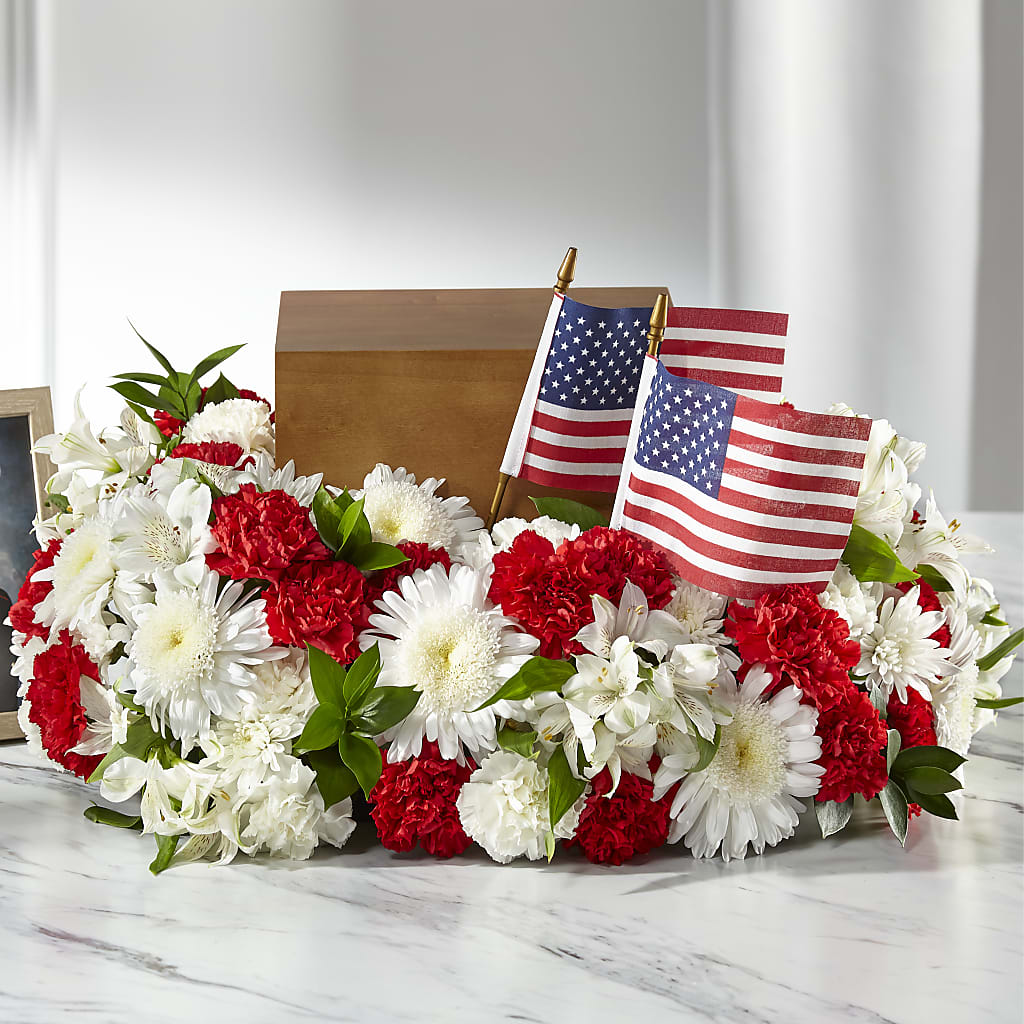 Spirit of Patriotism Cremation Adornment – Kennedale Florist, Saginaw TX