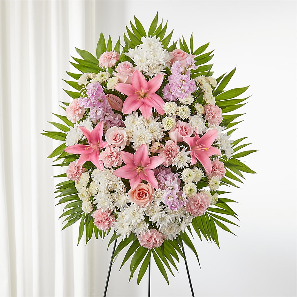 Offering Solace Standing Spray – Kennedale Florist, Saginaw TX