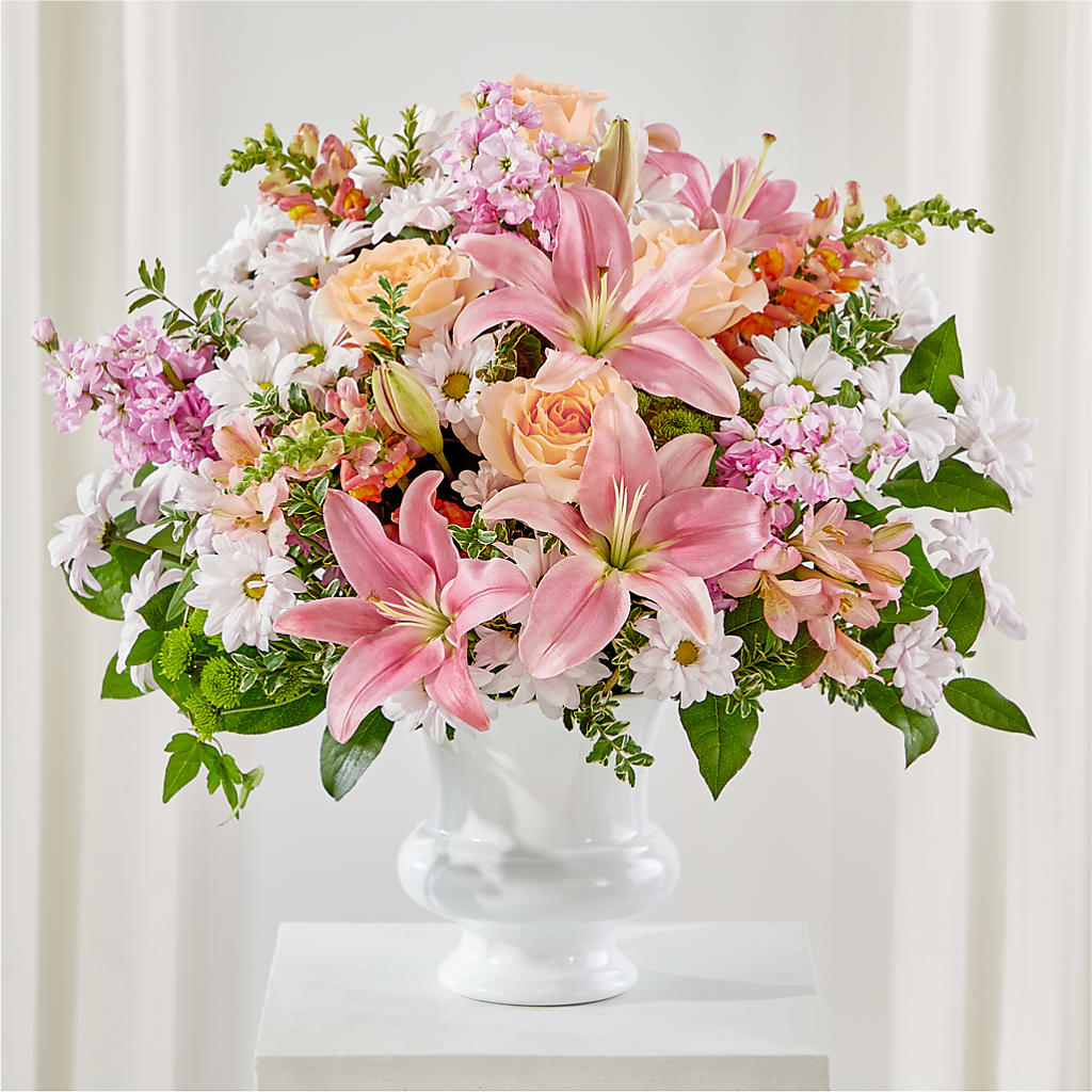 Heartfelt Gesture Urn Arrangement – Kennedale Florist, Saginaw TX