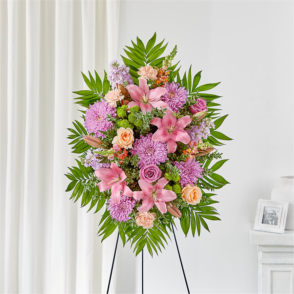 Love & Light Standing Spray – Kennedale Florist, Saginaw TX
