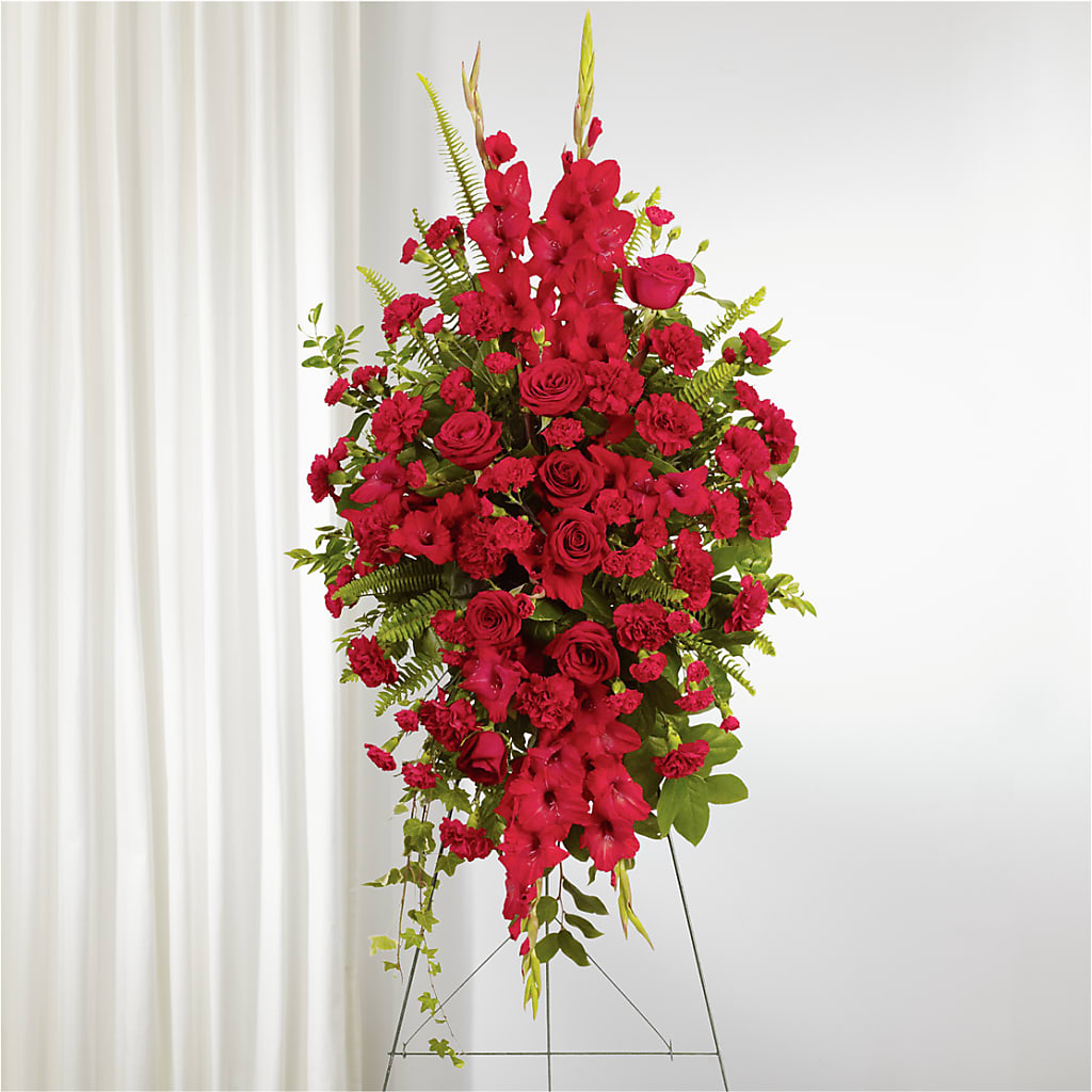 From the Heart Standing Spray – Kennedale Florist, Saginaw TX
