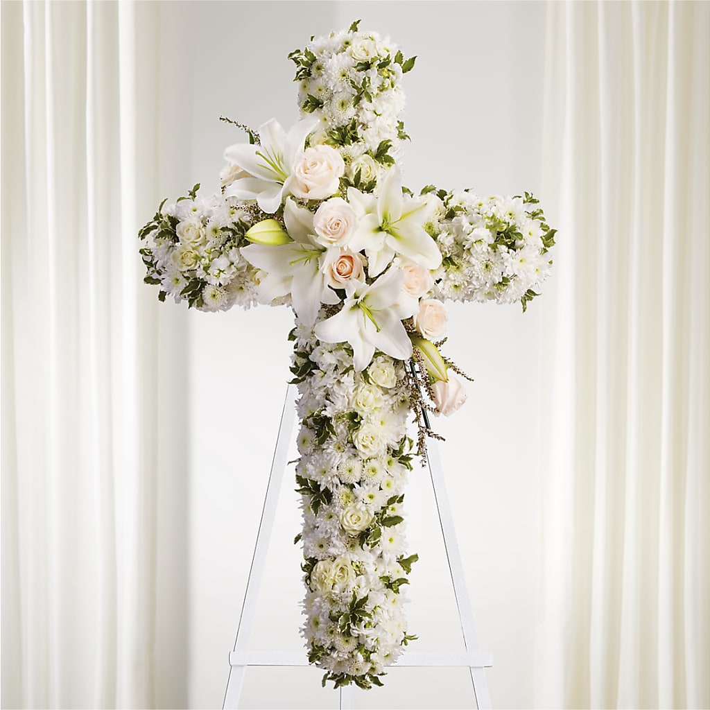Spiritual Guidance Standing Spray – Kennedale Florist, Saginaw TX