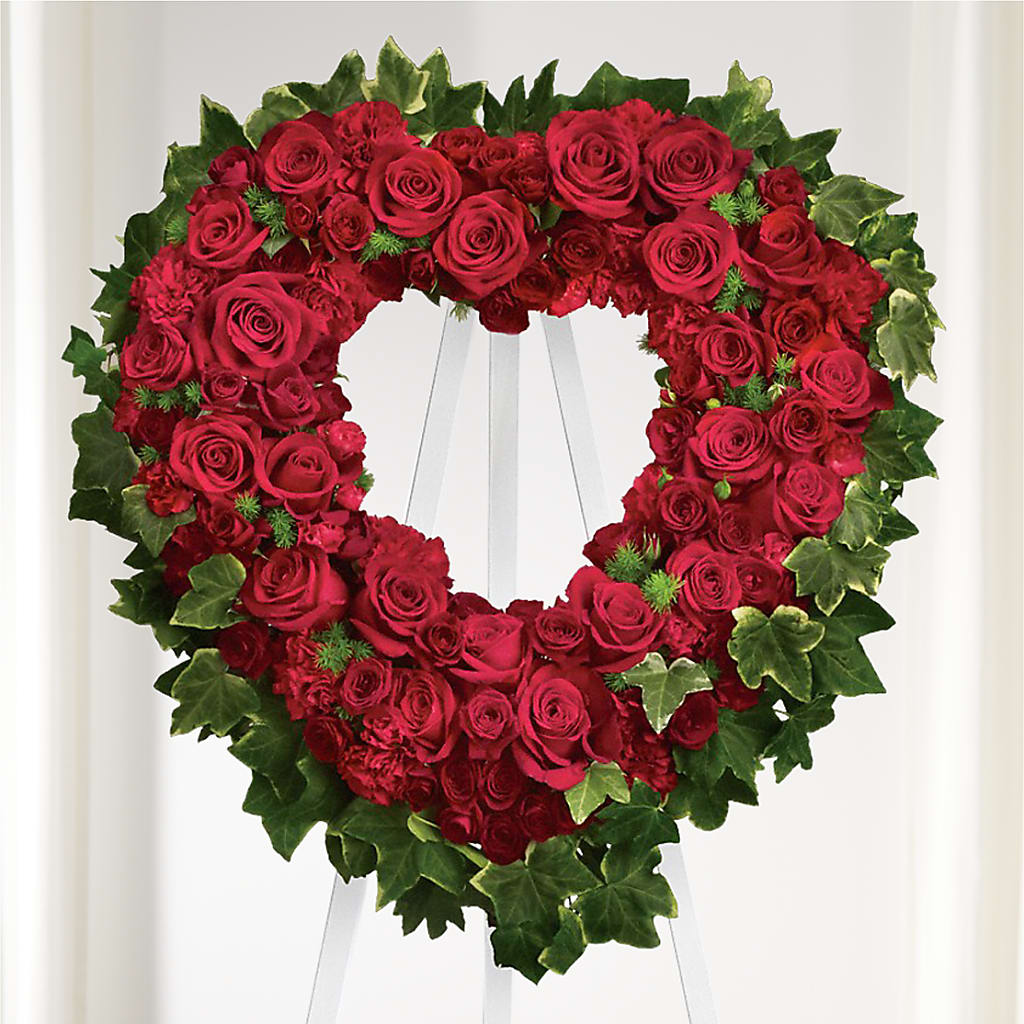 Wholehearted Standing Spray – Kennedale Florist, Saginaw TX