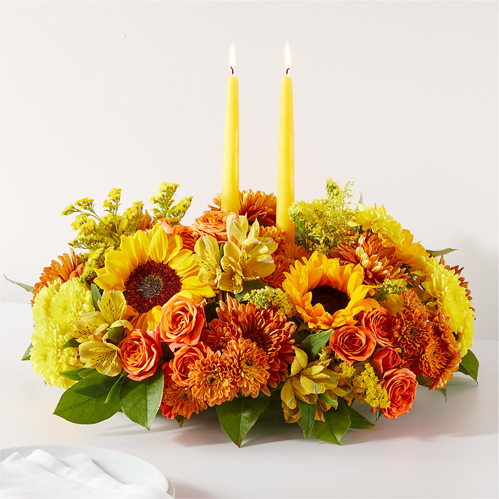 Autumn Harmony Centerpiece – Kennedale Florist, Saginaw TX