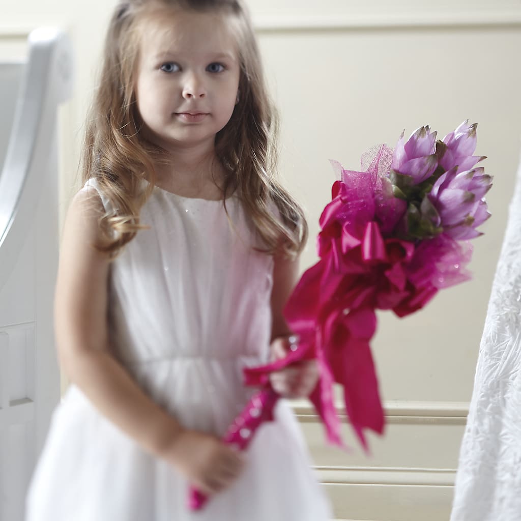 Sparkle Pink Flower Girl Bouquet – Kennedale Florist, Saginaw TX