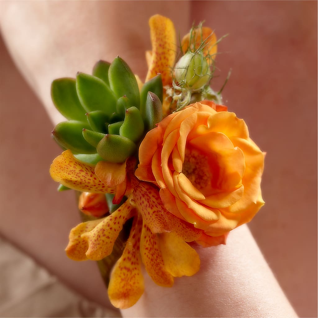 Irresistible Love Wrist Corsage – Kennedale Florist, Saginaw TX