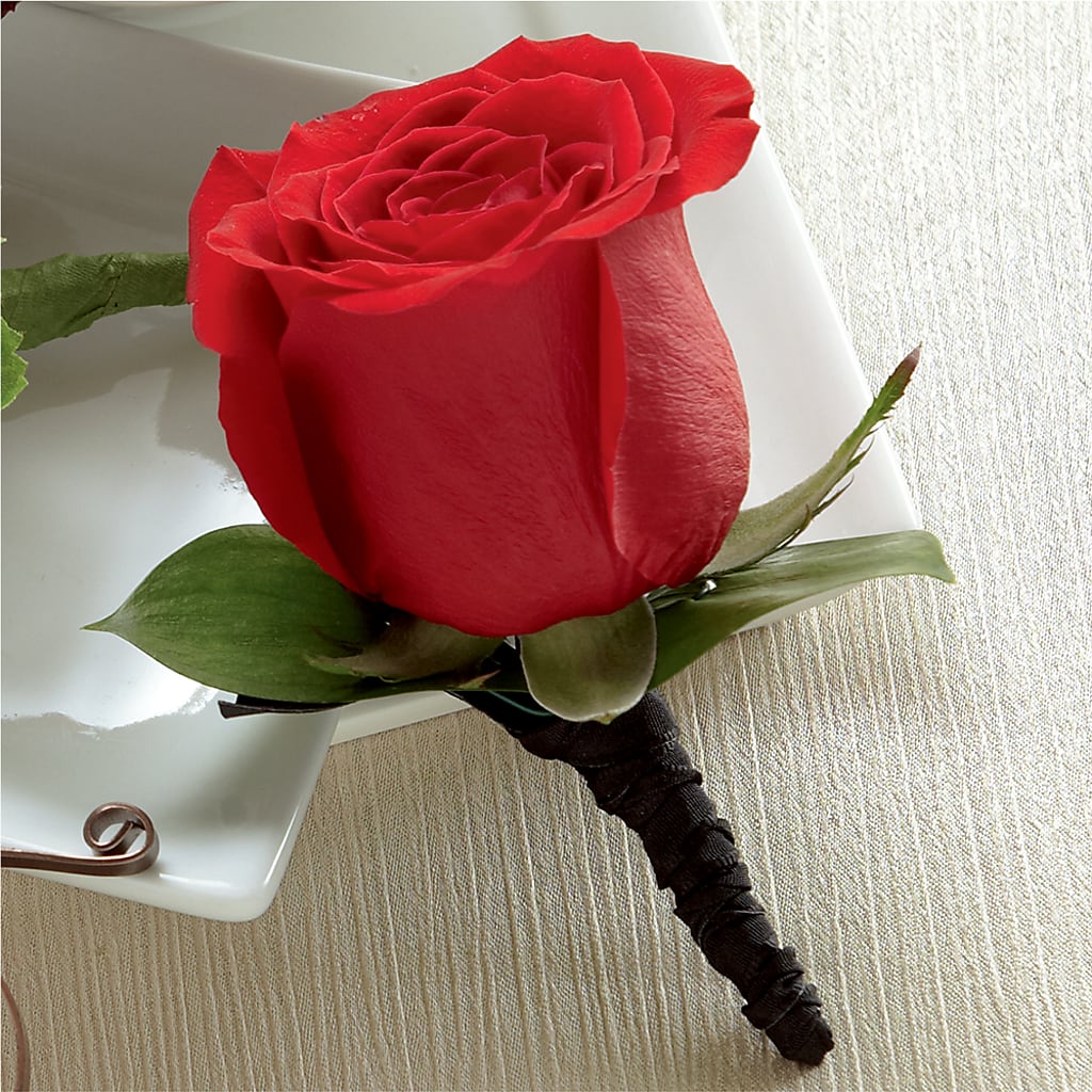 Red Rose Boutonniere – Kennedale Florist, Saginaw TX