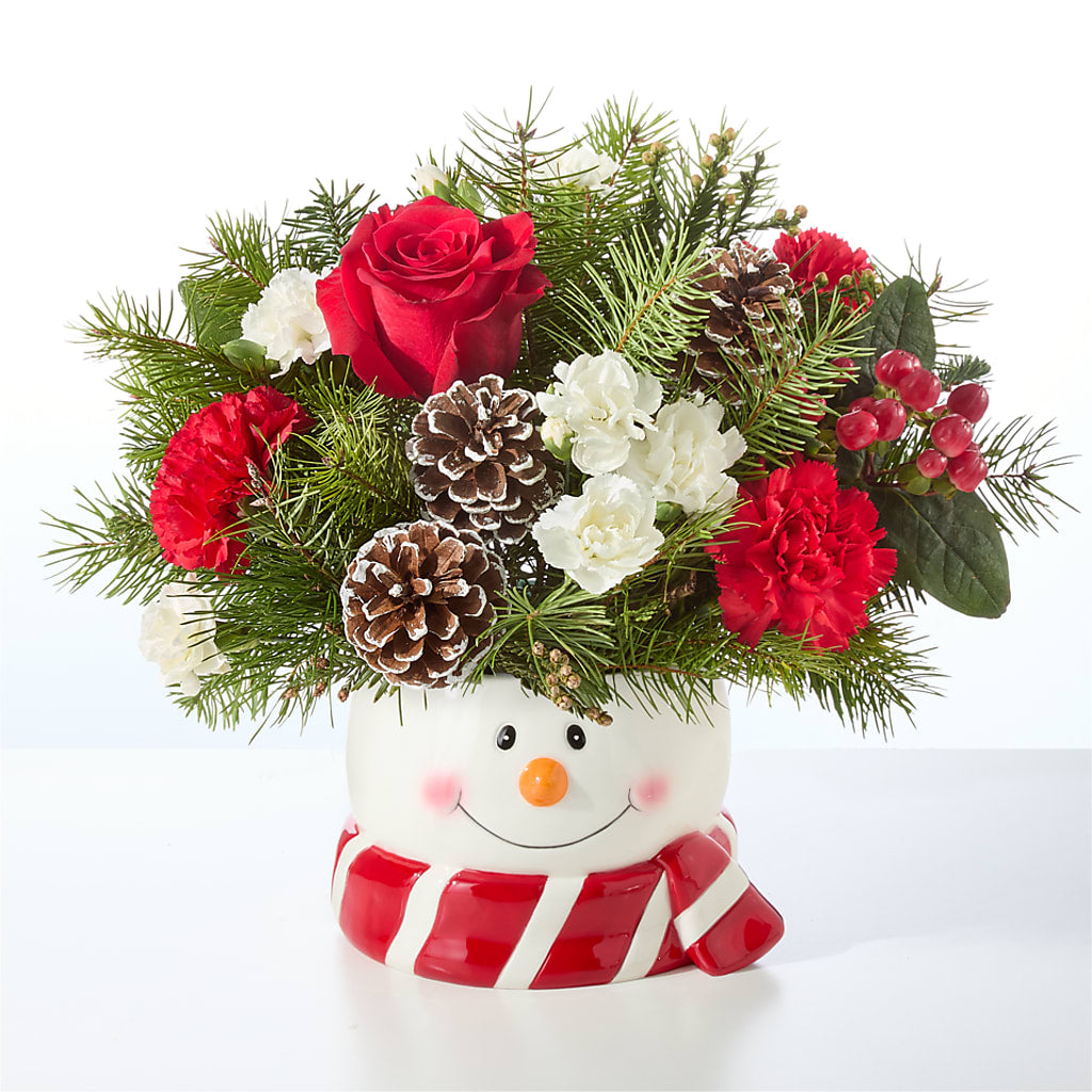 Jolly Snowman Bouquet –  Kennedale Florist, Saginaw TX