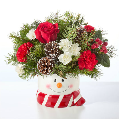 Jolly Snowman Bouquet –  Kennedale Florist, Saginaw TX