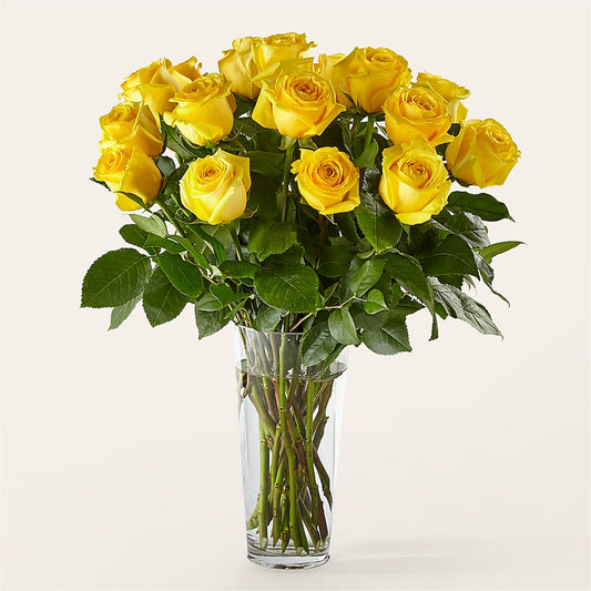 Long Stem Yellow Rose Bouquet –  Kennedale Florist, Saginaw TX