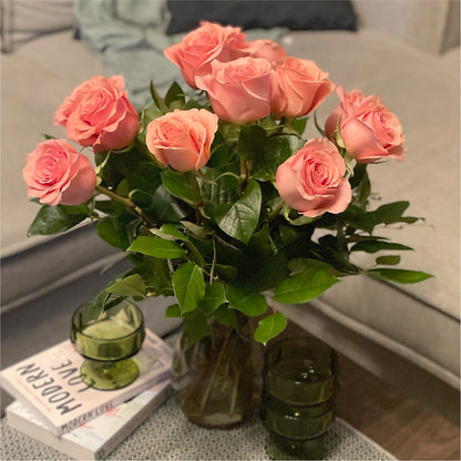Long Stem Pink Rose Bouquet –  Kennedale Florist, Saginaw TX