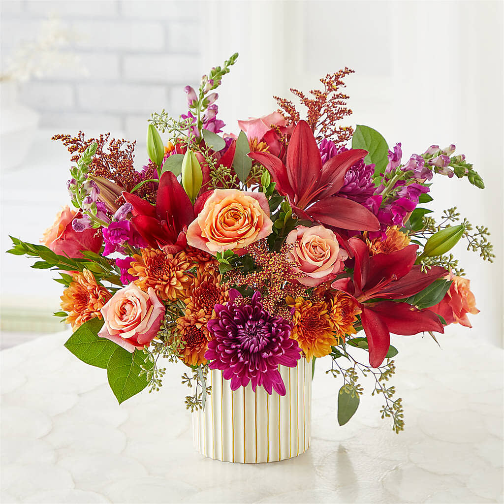 Burgundy Landscape Bouquet –  Kennedale Florist, Saginaw TX