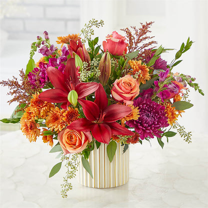Burgundy Landscape Bouquet –  Kennedale Florist, Saginaw TX
