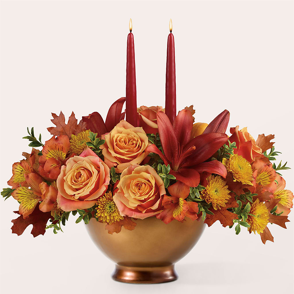 Harvest Table Centerpiece –  Kennedale Florist, Saginaw TX