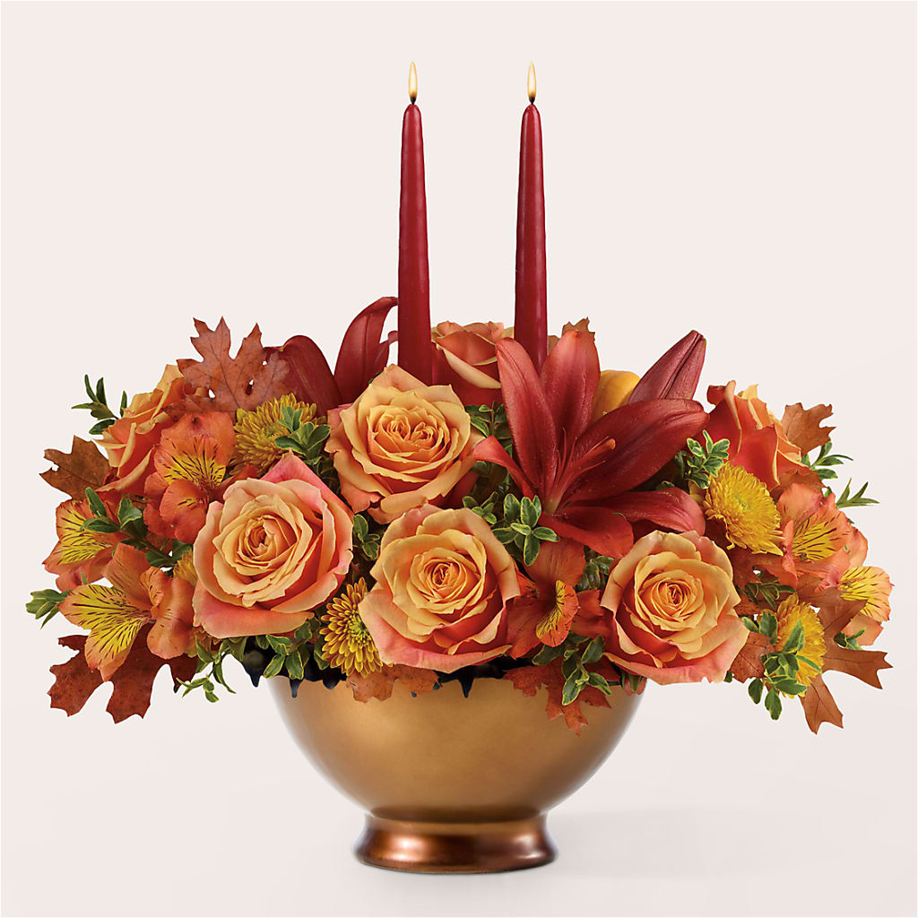 Harvest Table Centerpiece –  Kennedale Florist, Saginaw TX