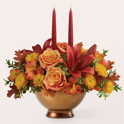 Harvest Table Centerpiece –  Kennedale Florist, Saginaw TX