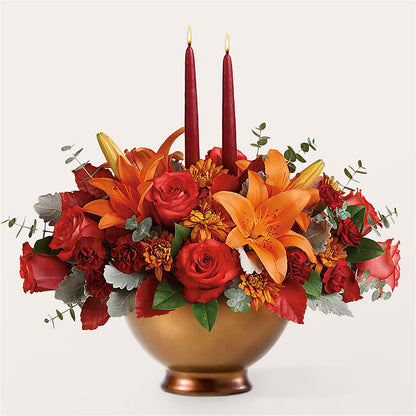 Fruits of Fall Centerpiece –  Kennedale Florist, Saginaw TX