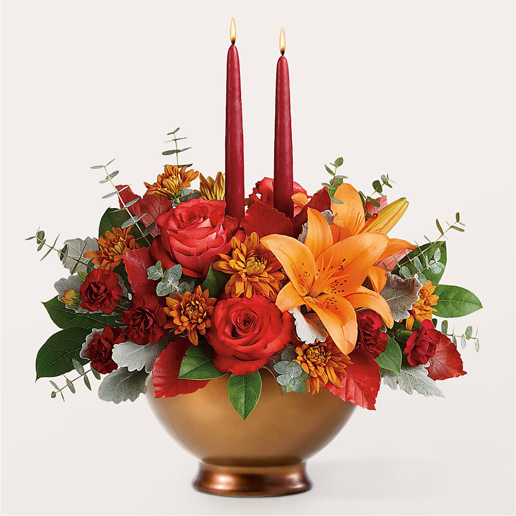 Fruits of Fall Centerpiece –  Kennedale Florist, Saginaw TX