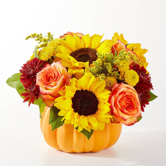 Golden Gourd Pumpkin Bouquet –  Kennedale Florist, Saginaw TX
