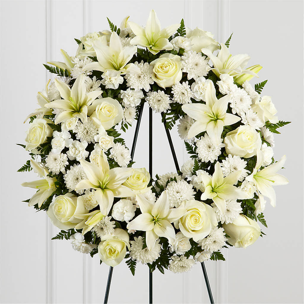 Treasured Tribute Wreath –  Kennedale Florist, Saginaw TX