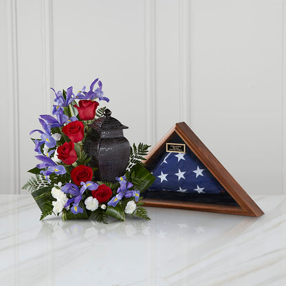 Patriotic Tribute Arrangement –  Kennedale Florist, Saginaw TX