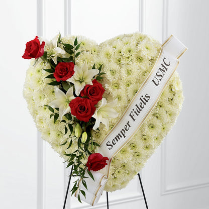 Heartfelt Hero Standing Heart –  Kennedale Florist, Saginaw TX