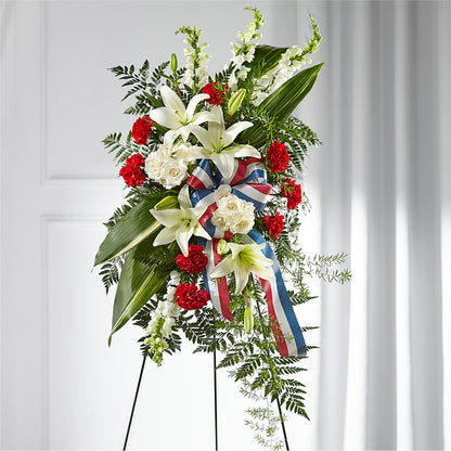 Stars of Life Standing Spray –  Kennedale Florist, Saginaw TX