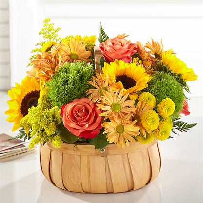 Harvest Sunflower Basket –  Kennedale Florist, Saginaw TX