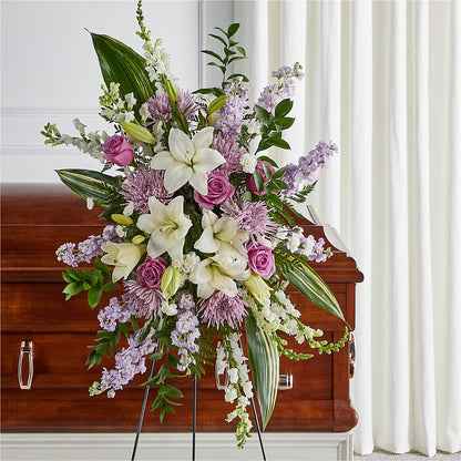 Grateful Hearts Standing Spray –  Kennedale Florist, Saginaw TX
