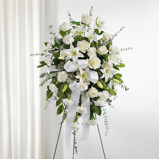 With Care Standing Spray –  Kennedale Florist, Saginaw TX