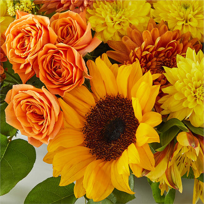 Autumn Harmony Centerpiece –  Kennedale Florist, Saginaw TX