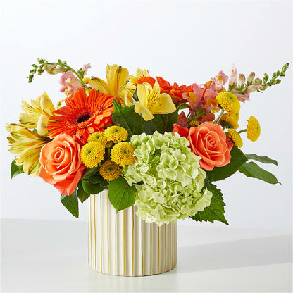 Autumn Sunshine Bouquet with Ivory Vase –  Kennedale Florist, Saginaw TX