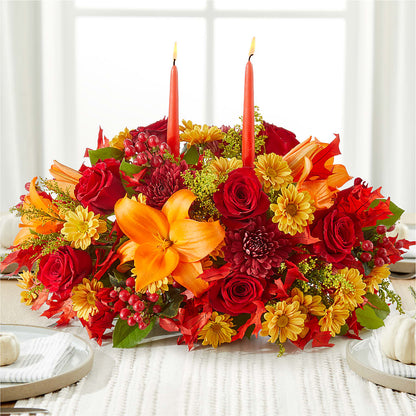 Autumn's Embrace Centerpiece –  Kennedale Florist, Saginaw TX